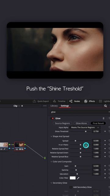 “Softlight” Skin Glow in DaVinci Resolve #colorgradingtools #videoediting смотреть онлайн