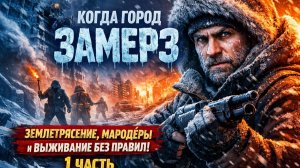 Когда город ЗАМЕРЗ: землетрясение, мародёры и выживание без правил. 1 Часть. Пост апокалипс