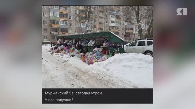 Жителей Ярославля встревожили горы мусора, возникшие в новогодние праздники смотреть онлайн