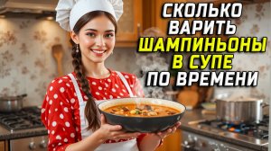Сколько варить шампиньоны в супе по времени