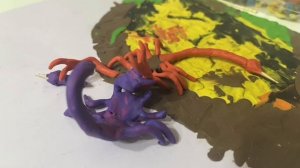 Индийский красный скорпион против скорпиона