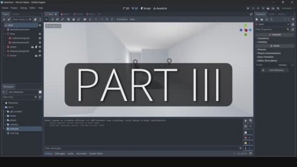Хоррор от первого лица в Godot 4, ч. 3 / How to Make a First-Person Horror Game in Godot 4 - Part 3