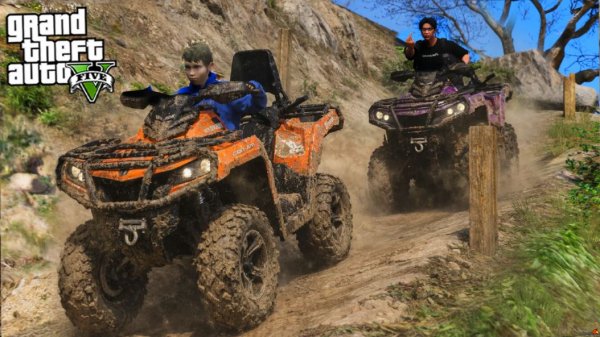 СБЕЖАЛИ ОТ ОТЦА НА ПРИРОДУ С БРАТОМ НА КВАДРОЦИКЛАХ - ОТЕЦ И СЫН В GTA 5 ⚡ГАРВИН