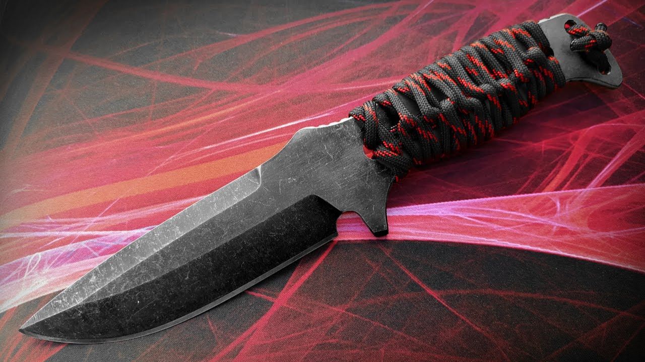 изготовление тактического ножа Benchmade 375   Ручка из паракорда