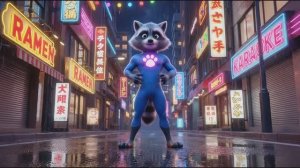 Человек паук пародия, Паук енот. Для детей