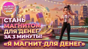 НА ДЕНЬ ПЕСНЮ #40 | РАДОСТНАЯ ПЕСНЯ-АФФИРМАЦИЯ НА ДЕНЬГИ | «Я МАГНИТ ДЛЯ ДЕНЕГ» 💸🧲