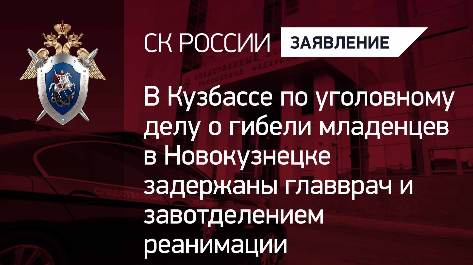 По уголовному делу о гибели младенцев в Новокузнецке задержаны главврач и завотделением реанимации