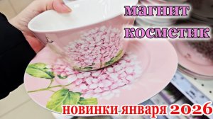 Магнит Косметик.Новинки.Две новые коллекции посуды и товары для дома.Январь 2026