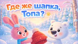 Где же шапка, Топа? ❄️🐻❄️ ДОБРАЯ ДЕТСКАЯ ПЕСЕНКА ПРО МИШКУ И ЗАЙКУ!