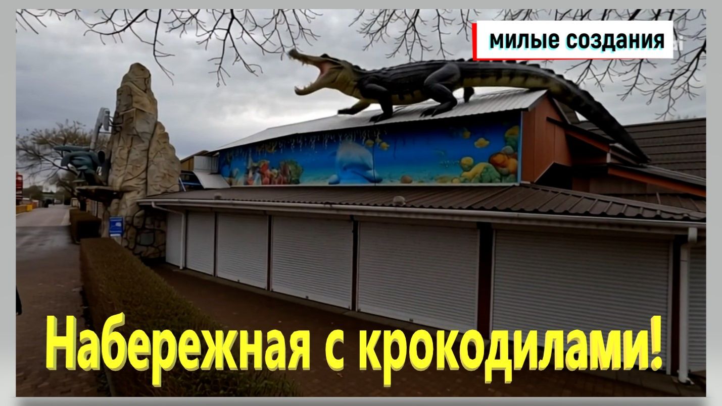 Набережная с крокодилами. Ейск. смотреть онлайн