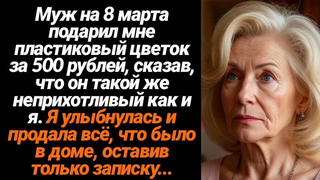 Жизненные Истории/Муж на 8 марта подарил мне пластиковый цветок за 500 рублей, сказав, что он такой смотреть онлайн