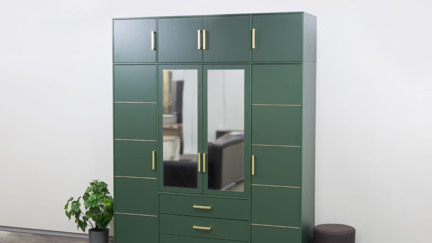 Bali D4 Шкаф с надставкой Зеленый (Польша смотреть онлайн