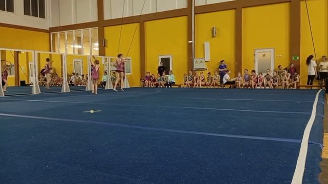 ЖП 1 юн. разряд, Санникова Полина - Сатаневич Варвар,а ДШИ г.Светлый, Комбинированное упражнение