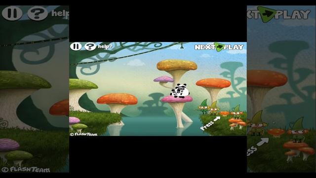 3 Pandas In Fantasy ► Грибной мостик ► #shorts