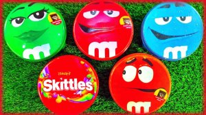 Мультики для детей и малышей. Яркие конфетки в пяти коробочках Эмэндемс и Скитлес. Яркие Мультики