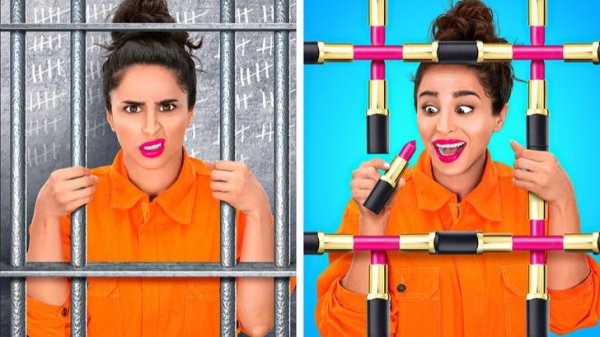Как пронести косметику за решётку 😱 Бьюти-лайфхаки 💄