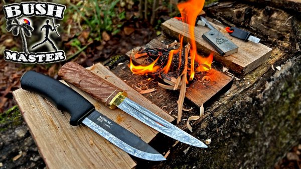 Нож Сындыыс против Mora Bushcraft Black. Стальные Бивни. Тест ножа