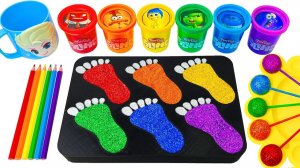 ИГРАЕМ В СЛАЙМЫ ЗАЛИВАЕМ В ЦВЕТНЫЕ СЛЕДЫ ВИДЕО ДЛЯ ДЕТЕЙ ДЕТСКИЙ КАНАЛ ИГРАЛКИ-ЗАЛИПАЛКИ