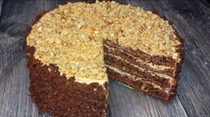 Невероятно простой Шоколадно-Ореховый ТОРТ...🍰🍫🌰😋