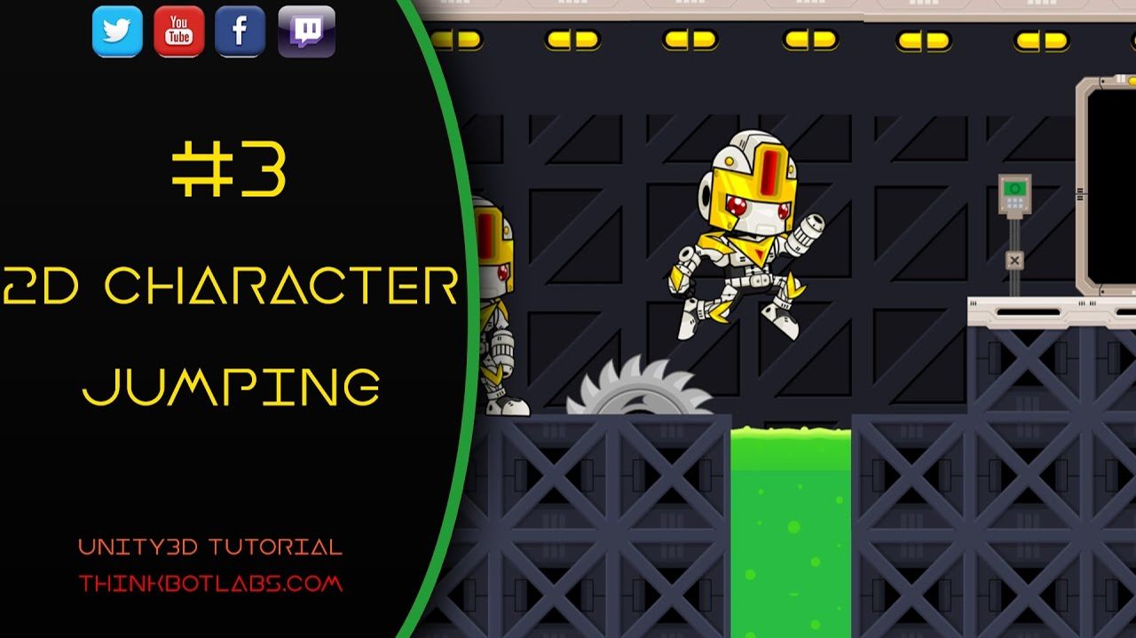 3. Unity 2D Character Controller: Jump смотреть онлайн