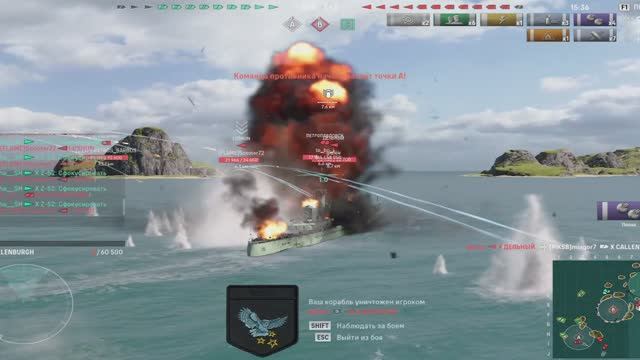 Мир кораблей (World Of WarShips).Крейсер Callenburgh смотреть онлайн