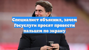 Специалист объяснил, зачем Госуслуги просят провести пальцем по экрану