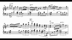 Autumn Leaves by Beegie Adair - piano sheet music transcription