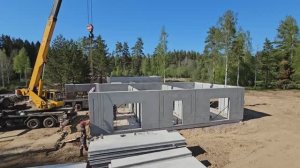 Самое быстрое строительство дома из трёхслойных ЖБИ панелей по Русской технологии  +=❤️