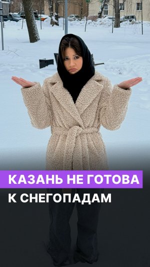 Казань не готова к снегопадам