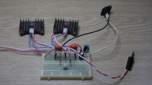 Усилитель мощности на двух транзисторах