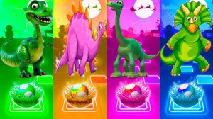 Coffin Dance Динозавры 286 уровень - Мультики про Динозавров | МУЛЬТФИЛЬМЫ ДИНОЗАВРЫ в Tiles Hop