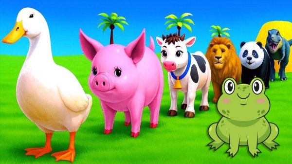 Мультики для детей. Веселые Испытания для диких и домашних животных. Мультфильмы для малышей.