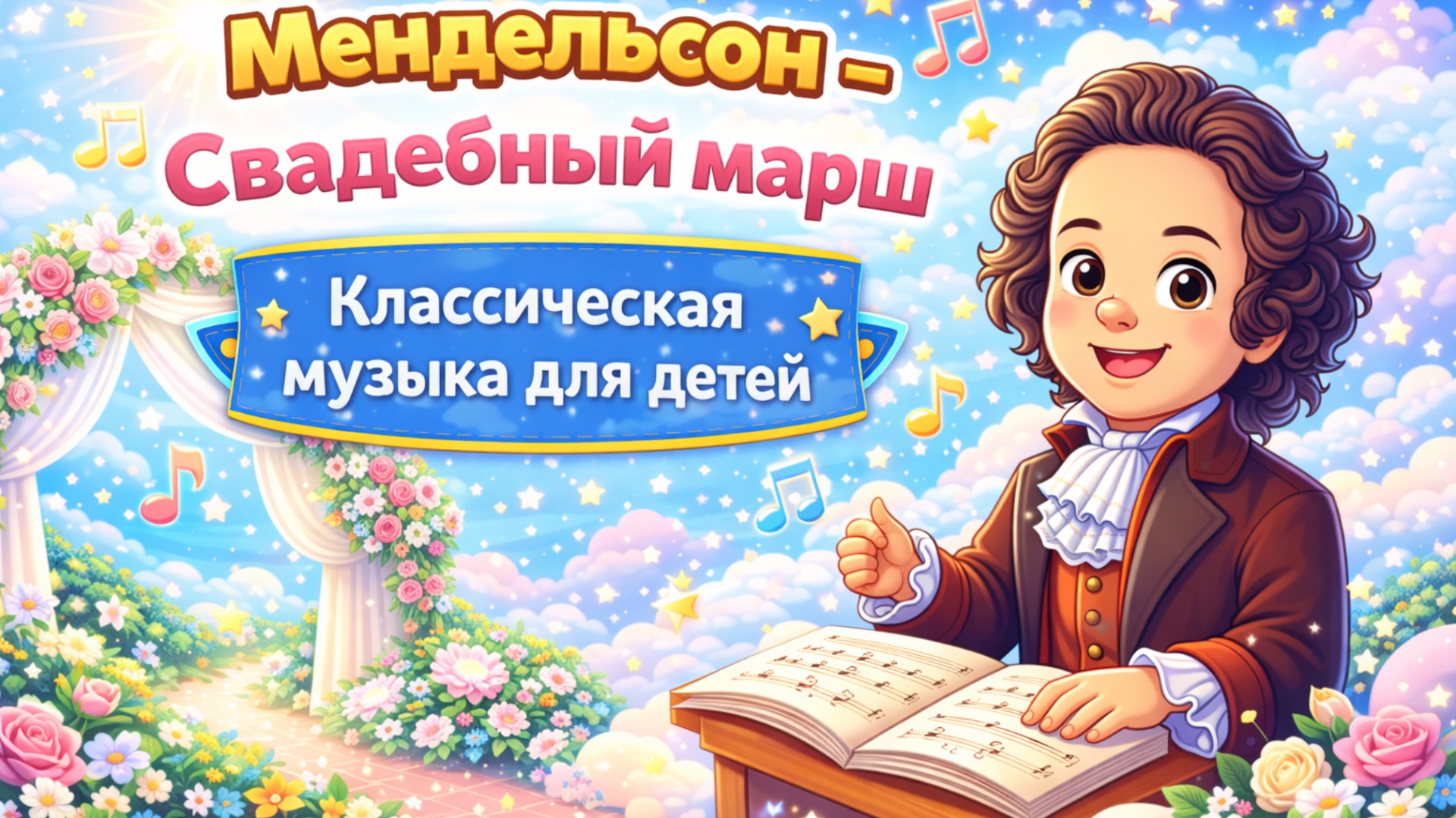 Мендельсон – Свадебный марш | Классическая музыка для детей смотреть онлайн