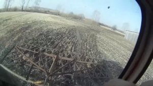 Весенние работы, закрываем влагу на огородах. Минитрактор работает с четырьмя боронами🚜