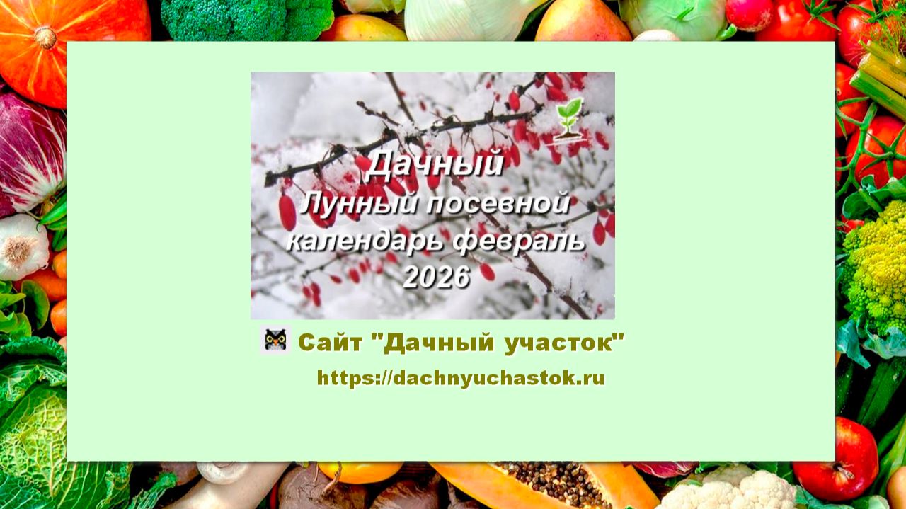 Дачный Лунный посевной календарь на февраль 2026 года для садоводов и огородников смотреть онлайн