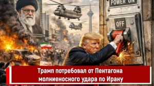 Трамп потребовал от Пентагона молниеносного удара по Ирану