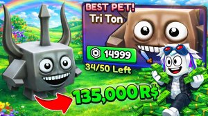 СКРАФТИЛ 9 ПИТОМЦЕВ ЗА 15,000 РОБУКСОВ в ОП ПЕТА 135,000 РОБУКСОВ в Brainrot Evolution Roblox