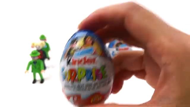 ASMR Распаковка 6 фигурок Plymobil Kinder Surprise DC смотреть онлайн
