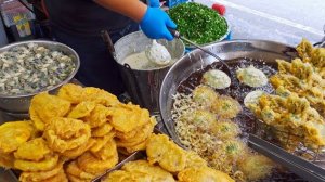 Уникальная коллекция уличной еды – жареный острый краб, устричные оладьи