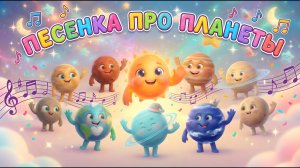 Планеты по порядку! 🪐 Веселая песенка про космос для детей | Развивающий мультик RUSNEURO