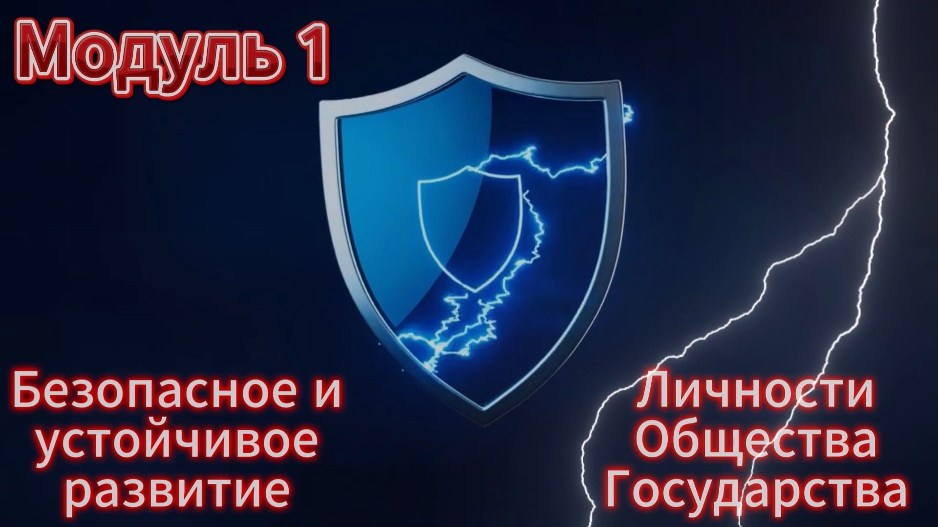 ОБЗР. Модуль 1 Урок №1. Роль безопасности в жизни человека, общества, государства.