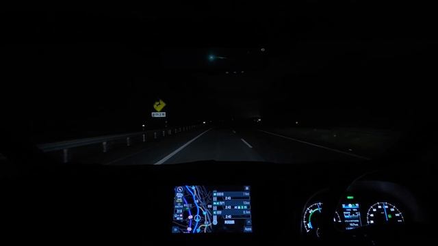 Поездка в дождь по шоссе из Нагои в Токио 🌧️ до рассвета