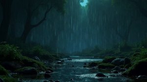 Звуки сильного дождя в лесу для глубокого сна и расслабления 🌧️ Sounds for Deep Sleep/ Heavy Rain