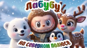ЛАБУБУ И ЕГО СЕВЕРНЫЕ ДРУЗЬЯ + Изучаем животных Северного Полюса +  Песенки и Мультики