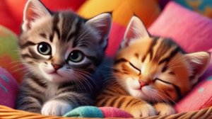 Песенка про котят для самых маленьких. Мультфильм.