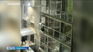 Взрыв газового баллона в Ставрополе, есть пострадавший