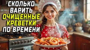Сколько по времени варить очищенные креветки