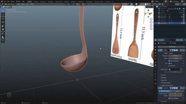 Stylized Kitchen Course in Blender p36 SK_S1_C23 Kitchen Utensils Part 2