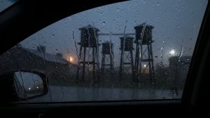 Сильный дождь в машине для сна, чтения и концентрации 📚 белый шум АСМР