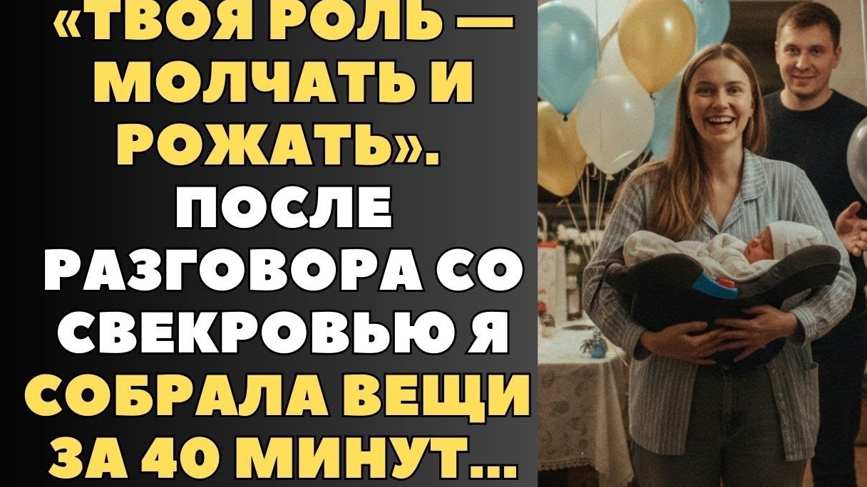 ТВОЯ РОЛЬ"МОЛЧАТЬ И РОЖАТЬ", СКАЗАЛА СВЕКРОВЬ. смотреть онлайн